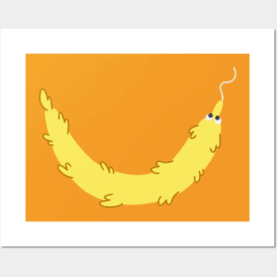 Worm Smile (Yellow) Posters and Art